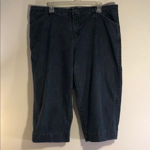 Lee just below the waist capris